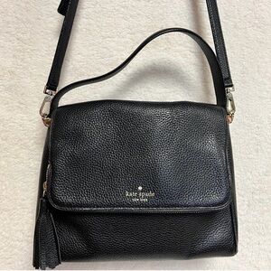 Kate Spade Textured Black Crossbody Bag